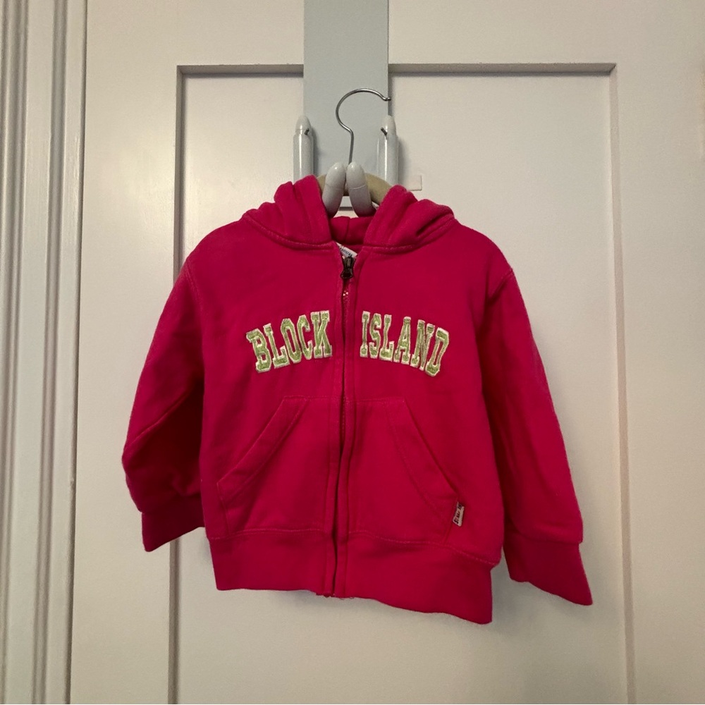 Block Island Pink Hoodie Cozy and Versatile